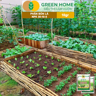 Phân Bón Npk 30-10-5, Greenhome, Đầu Trâu, Gói 10Gr, Kích Ra Rễ, Đẻ Nhánh, Nảy Chồi, Ra Lá Mới