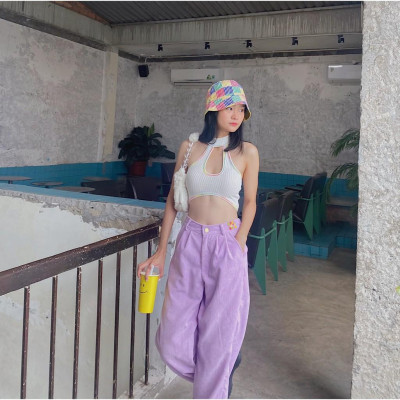 Quần Dài Nhung Tím TARTAN - Velvet Pant / Purple / Best Seller 