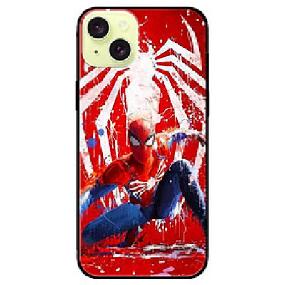 Ốp lưng dành cho Iphone 15 - Iphone 15 Plus - Iphone 15 Pro - Iphone 15 Pro Max - Người Nhện Nền Đỏ - Hàng Chính Hãng