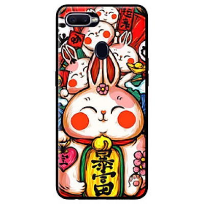 Ốp in cho Oppo Realme 2 Pro Thỏ Trắng Má Đỏ - Hàng chính hãng