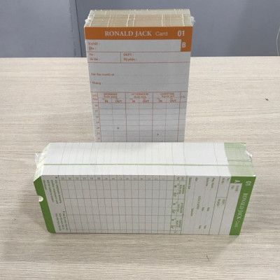 2 xấp thẻ giấy chấm công chất lượng cao - Hàng nhập khẩu
