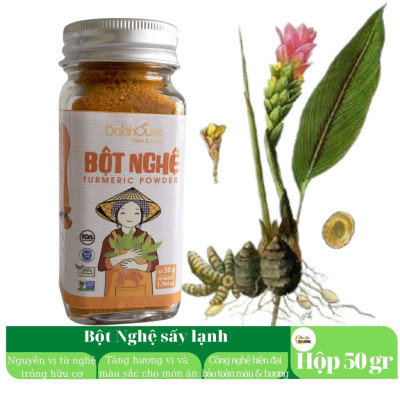 Nghệ bột hữu cơ Dalahouse - Bộtnghệ nếp nguyên chất sấy lạnh - Trải nghiệm cảm giác đơn giản trong bếp với các món ăn cầu kỳ