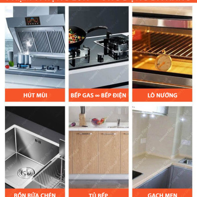 Nước Tẩy Dầu Mỡ Nhà Bếp Dạng Xịt Đa Năng Super Clean 6in1 500ml Hàng Nội Địa Chất Lượng Cao