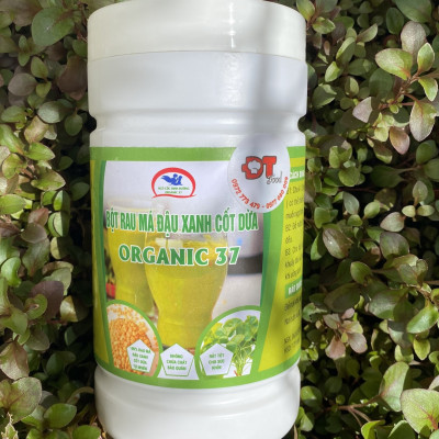 Bột rau má đậu xanh cốt dừa Organic DTFood thơm mát rất tốt cho sức khoẻ và sắc đẹp 500g
