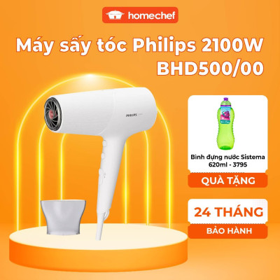 Máy sấy tóc salon Philips BHD500 công suất 2100W |Hàng Chính Hãng