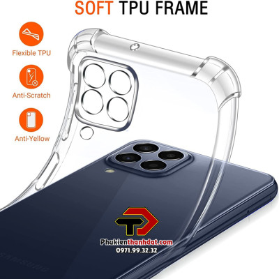 Ốp lưng trong suốt chống sốc dành cho SamSung Galaxy A73 5G, A53 5G, A33 5G, A23, A13 5G/4G, A04s, A14 5G/4G, A24 4G, A34 5G, A54 5G, A32 4G, M53 5G, M33 5G, A12/M12 - Hàng nhập khẩu trong suốt chống sốc bảo vệ camera sau