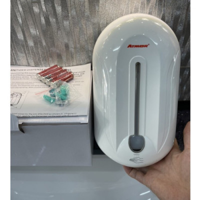 Máy Xịt Cồn Y Tế Cảm Ứng ATMOR - AT110 (Treo Tường Dùng Pin) HÀNG CHÍNH HÃNG