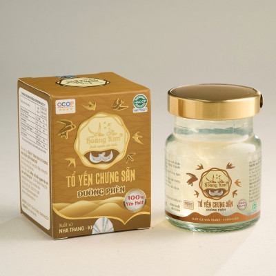 Tổ Yến Chưng Sẵn Đường Phèn - Yến Sào Hoàng Kim - Bồi Bổ Sức Khỏe, Tăng Cường Đề Kháng - Chuẩn OCOP 4 Sao Khánh Hòa (Hộp 1 Hũ x 70ml)