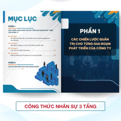 Sách - Công Thức Nhân Sự "3 TẦNG" Doanh Nghiệp Tinh Gọn - Sếp Nhẹ Đầu