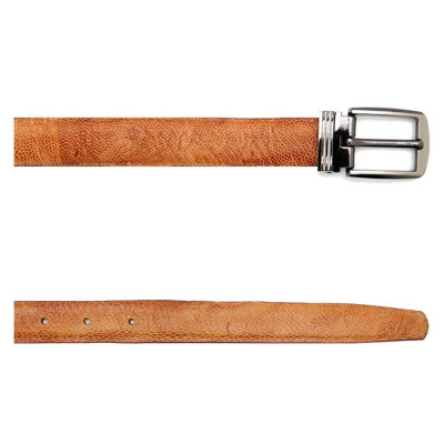 HC5411-12-15-16 - Dây thắt lưng nữ da đà điểu Huy Hoàng 2,5P trơn màu đen, nâu đất, nâu đỏ, vàng bò