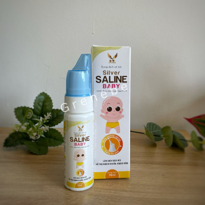 SILVER SALINE BABY – Dung dịch xịt mũi nano bạc cho bé (Chai 70ml)