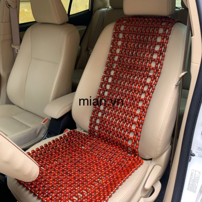 Đệm Lót Ghế Xe Ô Tô Hạt Gỗ ( hình thật )