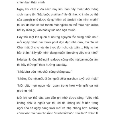 Bí Quyết Tối Giản Cho Người Bận Rộn - Đừng Để Việc Nhà Trở Thành Gánh Nặng Của Bạn - Dọn Nhà