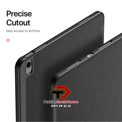 Bao da chống sốc cho iPad Air M2 13 inch 2024 chính hãng Dux Ducis Domo có ngăn để bút - Hàng chính hãng 