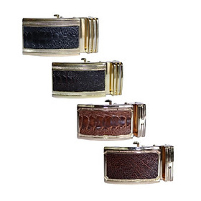 HT9413-14-15-16 - Đầu khóa da đà điểu Huy Hoàng 4 phân đầu vàng màu đen, nâu đất, vàng bò, nâu đỏ