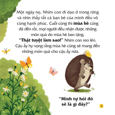 Truyện Kể Bốn Mùa - Nhím Con Ham Học Hỏi - Món Quà Của Mùa Hè