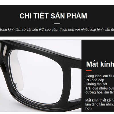 Kính Bảo Vệ Chơi Thể Thao, Bóng Rổ, Bóng Đá Chống Sương Mù, Mồ Hôi Cao Cấp. Có Thể Lắp Mắt Kính Cận 