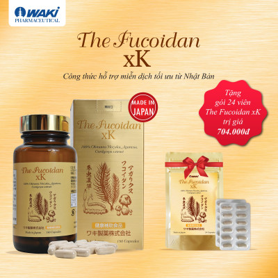 Thực phẩm bảo vệ sức khỏe THE FUCOIDAN xK (180 viên/ hộp) tặng 24 viên trị giá 704k