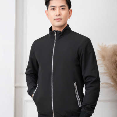 Áo khoác golf nam 2 lớp Aligro màu Đen AK2G.4