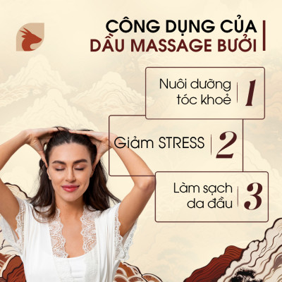 Dầu Massage Body SaoLa, Bưởi Huế, Làm Đẹp Da, Giảm Nám Da, Chống Lão Hoá,Phục Hồi Da, Tự Nhiên,100m