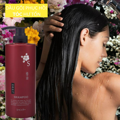 Dầu Gội Đầu Từ Hoa Trà Phục Hồi Tóc Khô Xơ Và Hư Tổn Shikioriori Shampoo (Chai 600 mL)