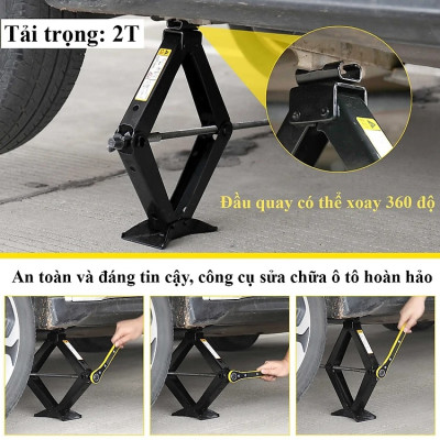 Bô kích nâng gầm xe ô tô, xe hơi 2T - cho dòng sedan, hoặc cross A