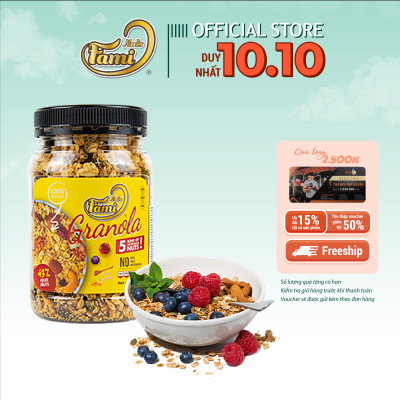 HẠT DINH DƯỠNG NGŨ CỐC GRANOLA FAMINUTS - Hũ Nhựa 470g - Ngũ Cốc Giảm Cân