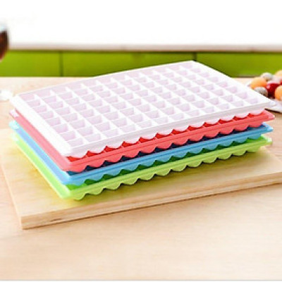 Combo 2 Khay Làm Đá Silicon 96 ô khay làm thạch rau câu 96 viên nhựa cao cấp