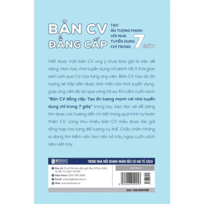 Sách - Bản CV Đẳng Cấp - Tạo Ấn Tượng Mạnh Với Nhà Tuyển Dụng Chỉ Trong 7 Giây - MCBooks