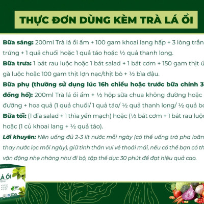 Trà Lá Ổi Mychi - Giảm CÂn, Tan Mỡ, Ngừa Mỡ Máu
