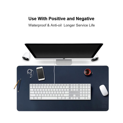 Tấm bảo vệ da PU BUBM Tấm lót chuột Tấm lót bàn viết Tấm lót chống thấm nước Chống thấm dầu cho Văn phòng và Gia đình 