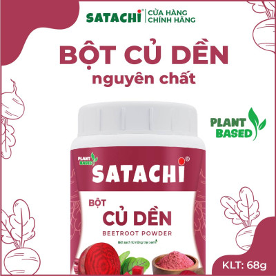 Bột Củ Dền nguyên chất SATACHI. Bổ sung sắt, thanh lọc cơ thể. Hộp 68g