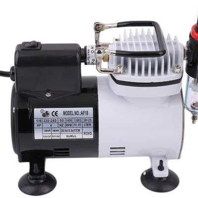 Máy Nén Khí Dùng Cho Bút Vẽ Mỹ Thuật AF18K-2 (Kèm sẵn bút vẽ)