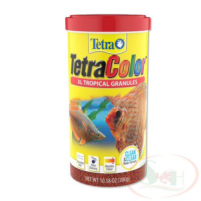 Thức ăn cá TetraColor XL Tropical Granules (Tetra Color) cám chìm tăng màu bể cá cảnh thủy sinh