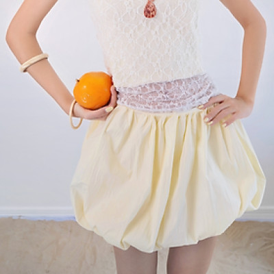 Chân váy dáng bí cạp cao có lớp trong chất vải dù có size nhiều màu dễ phối đồ Short Puff Miều Est.2013