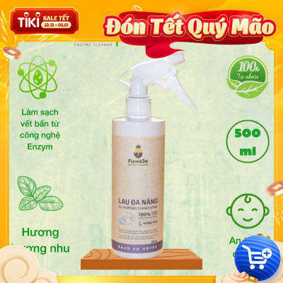 Bình xịt tẩy lau đa năng Fuwa3e hương nhu 500ml lau kính lau bếp và nhiều bề mặt