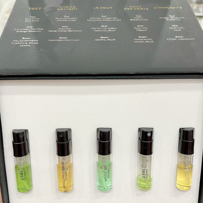 Bộ mẫu thử nước hoa 5 mùi cao cấp độc quyền Damode chai 5ml