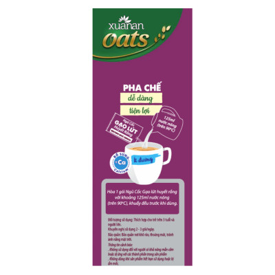 Combo 2 túi: Ngũ Cốc Gạo Lứt Huyết Rồng 400G + Ngũ Cốc Dinh Dưỡng Canxi 400G [ít đường](Tặng Kèm 1 Túi Yến Mạch 150G)