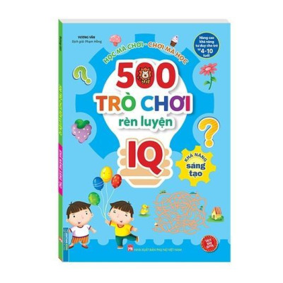 Sách - 500 Trò Chơi Rèn Luyện IQ Cho Trẻ 4 - 10 Tuổi - Khả Năng Sáng Tạo + Khả Năng Quan Sát - Combo 2 Cuốn - Minh Thắng