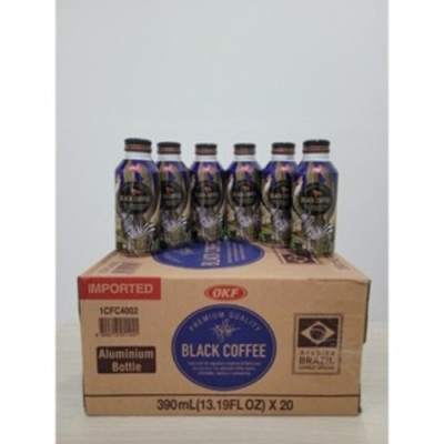 Cà phê đen OKF Hàn Quốc 390ML x 6 chai Brazil Arabica Beans