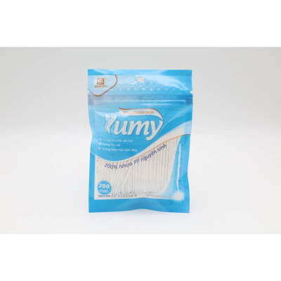 Tăm Xỉa Răng Nhựa Cao Cấp YUMY Túi Zip 200 Cái (TN11-133) – Combo Lố 12 Túi, Dẻo Bền, Không Gãy