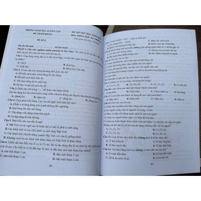 Sách - 36 Đề Thi Học Sinh Giỏi Khoa Học Tự Nhiên 6