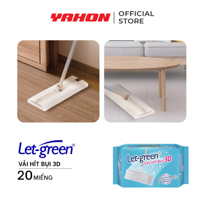 Bao Khăn Giấy Hít Bụi LET-GREEN 20 Miếng/Bao