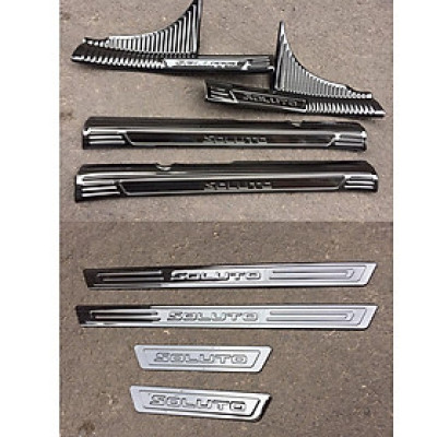 Ốp Bậc Cửa Dành Cho Xe Kia Soluto 2018 2019 2020 - mẫu titan