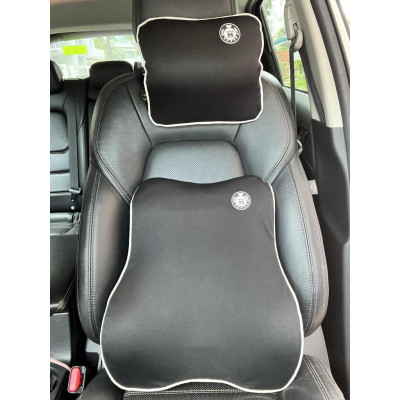 Gối Tựa Cổ Tựa Lưng Ghế Ngồi Xe Ô Tô - Gối Dựa Ghế Văn Phòng Chất Liệu Cao Su Non Cao Cấp