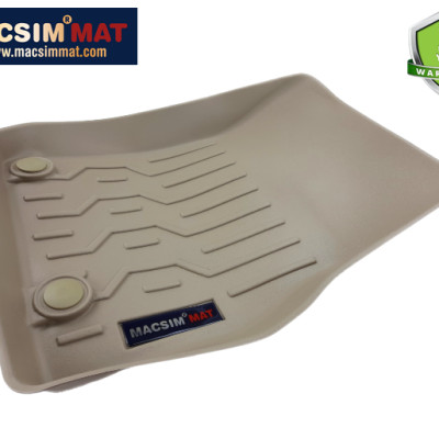 Thảm lót sàn xe ô tô Mazda CX30 2020 + Nhãn hiệu Macsim chất liệu nhựa TPV cao cấp màu be (FDW-155)