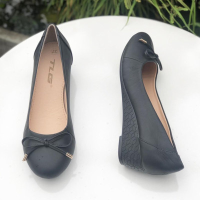 Giày búp bê nữ đế xuồng hot trend thời trang đính nơ siêu độc 21434