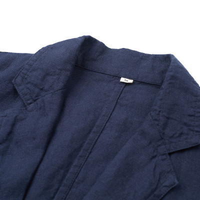 Blazer nam chất linen cổ xẻ kiểu, tay dài, thích hợp mùa thu đông, chất dày dặn đứng form, phong cách Hàn Quốc Bz06