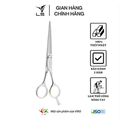 Kéo cắt tóc LS lưỡi thẳng quai cân đối xứng đỡ ngón tháo rời CB15/6.0