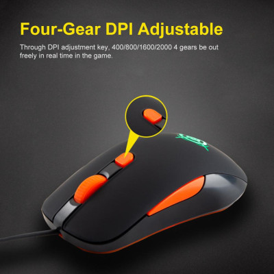 Chuột chơi game có dây USB  2000DPI Có thể điều chỉnh cho máy tính xách tay PC MAGIC-REFINER MG1 